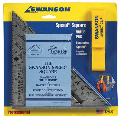 Swanson  7.25 In. L X .875 In. H Aluminum  Speed Square  Silver