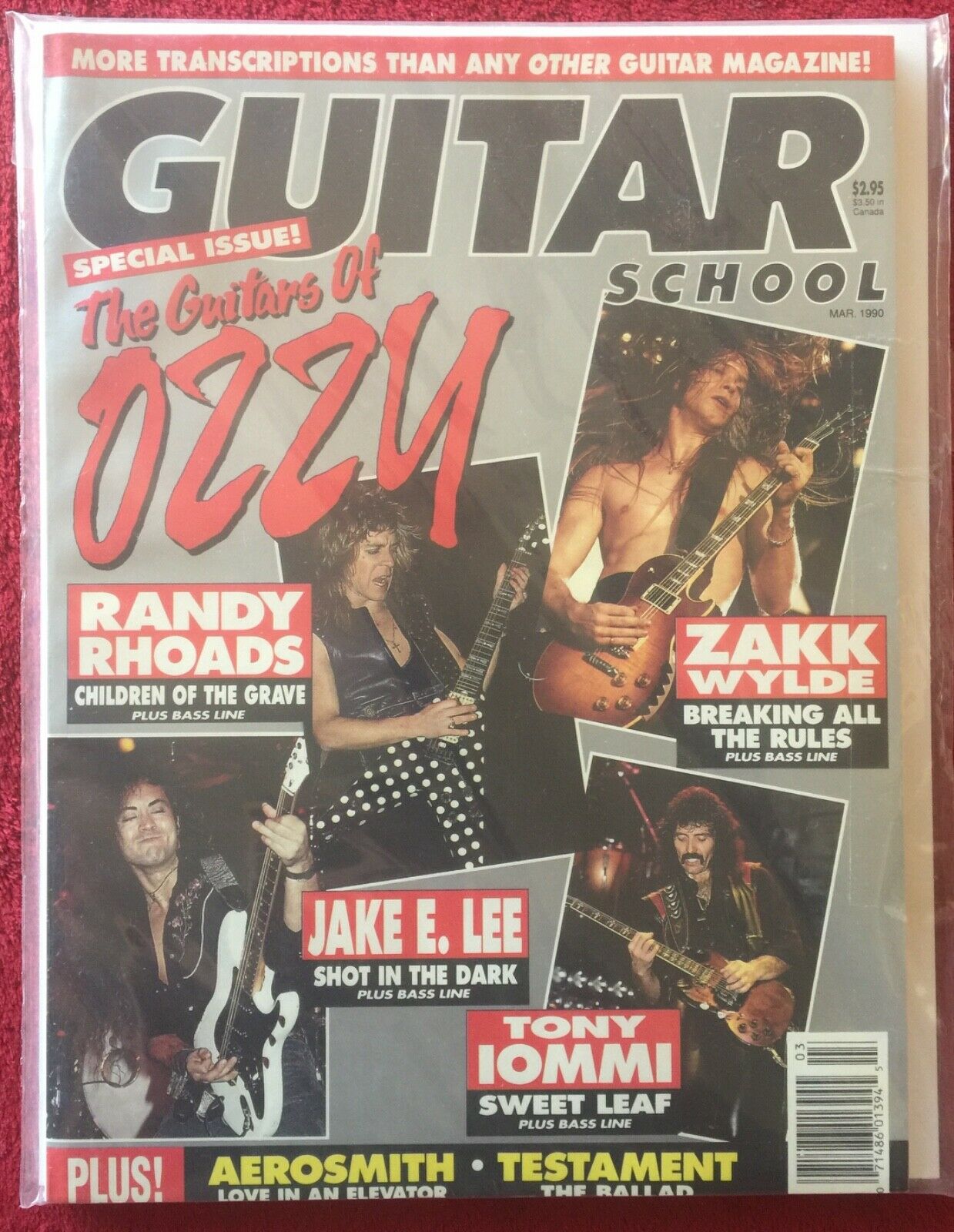 Randy Rhoads - Guitar School The Guitars Of Ozzy - Zakk - Iommi - Free Shipping!