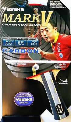 Yasaka Mark V Carbon Flared Handle (champion Line)  Table Tennis Racket