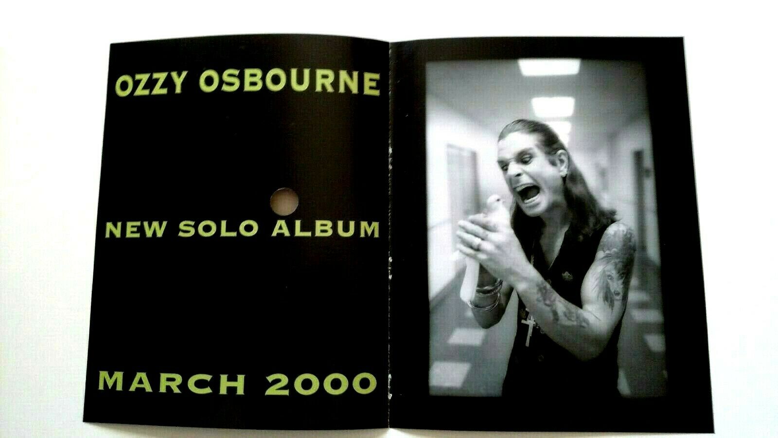 Ozzy Osbourne New Solo Album March 2000. Rare Original Print Promo Poster Ad